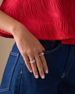 Bijou Brigitte Edelstahlringe|Edelstahlringe>Ring - Silver Shell silber