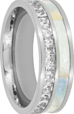 Bijou Brigitte Edelstahlringe|Edelstahlringe>Ring - Silver Shell silber