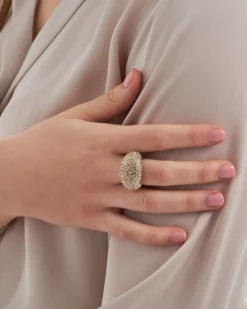 Bijou Brigitte Ringe Gold>Ring - Sparkly Dome gold