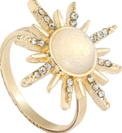 Bijou Brigitte Ringe Gold>Ring - Sparkly Sun gold
