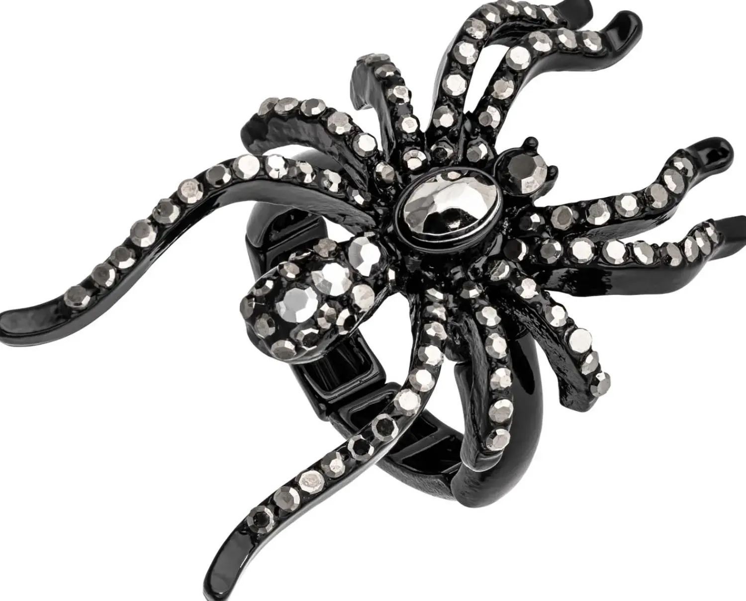 Bijou Brigitte Statement-Ringe>Ring - Spider Shine schwarz