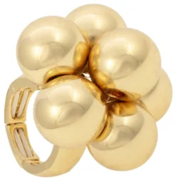 Bijou Brigitte Statement-Ringe|Ringe Gold>Ring - Statement Flower gold