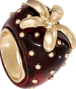Bijou Brigitte Statement-Ringe>Ring - Statement Strawberry rot