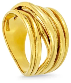 Bijou Brigitte Edelstahlringe|Edelstahlschmuck In Gold>Ring - Steel Circle gold