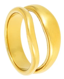 Bijou Brigitte Edelstahlringe|Edelstahlschmuck In Gold>Ring - Steel Double gold