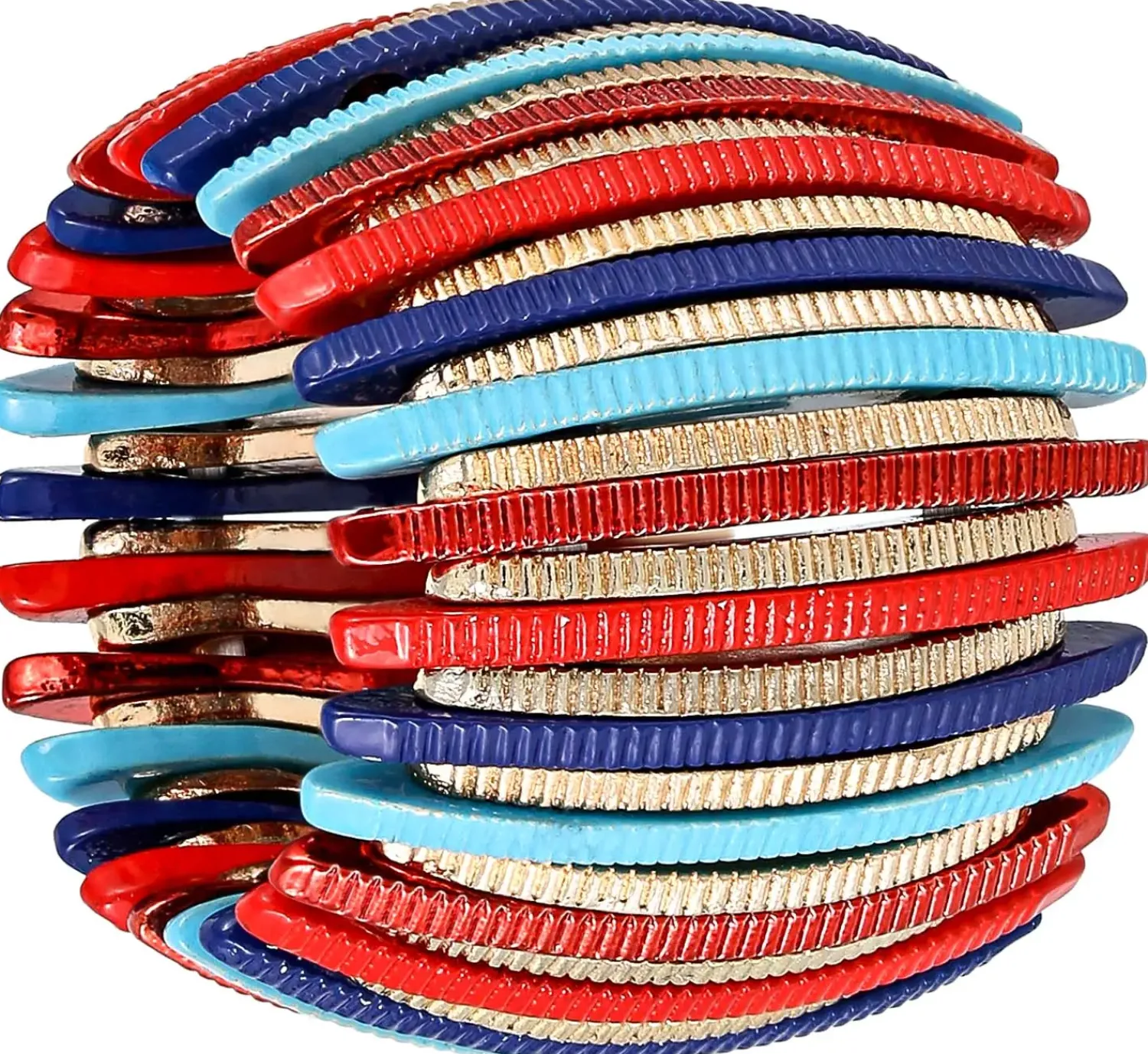 Bijou Brigitte Statement-Ringe|Bunter Schmuck>Ring - Striped Statement mehrfarbig