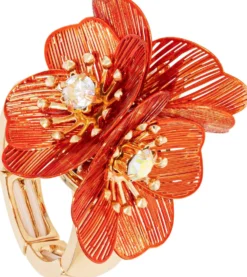 Bijou Brigitte Statement-Ringe|Blumenschmuck>Ring - Sunny Flowers orange