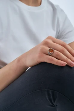 Bijou Brigitte Ringe 925Er Silber|Ringe 925Er Silber>Ring - Sunshine Kiss braun, silber