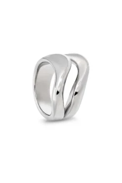Bijou Brigitte Edelstahlringe|Wasserfester Schmuck>Ring - Surfing Waves silber