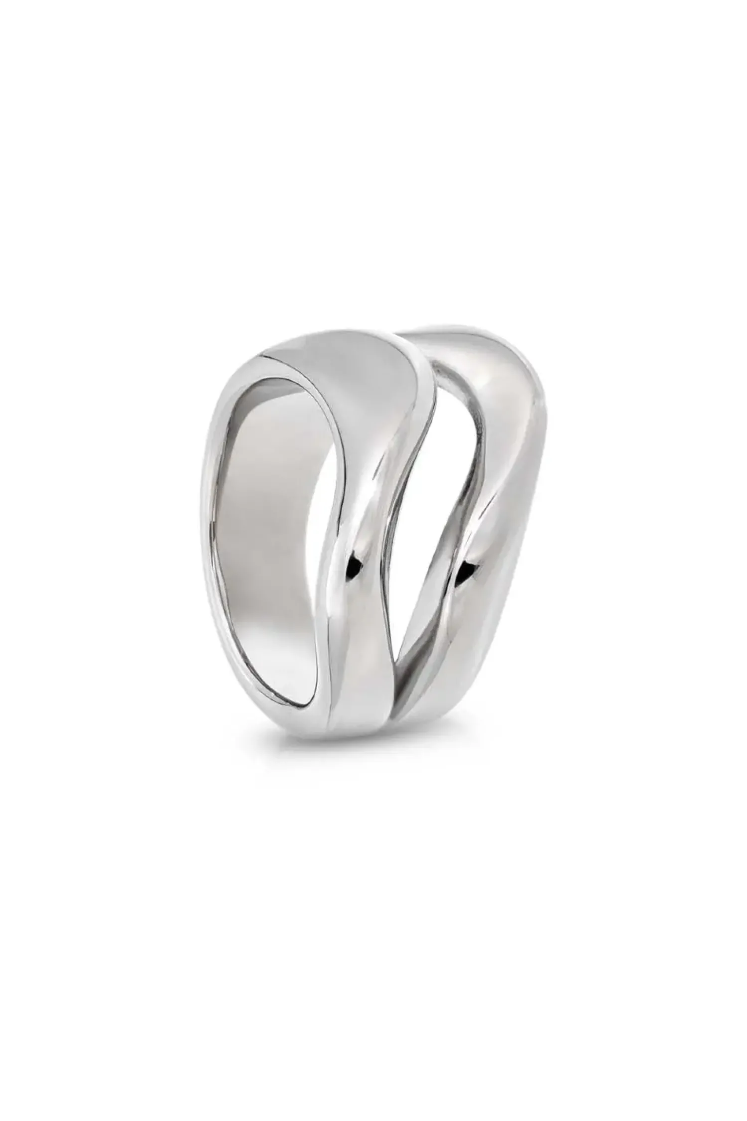 Bijou Brigitte Edelstahlringe|Wasserfester Schmuck>Ring - Surfing Waves silber