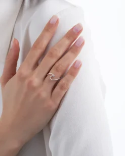 Bijou Brigitte Ringe 925Er Silber|Basics>Ring - The Wave silber