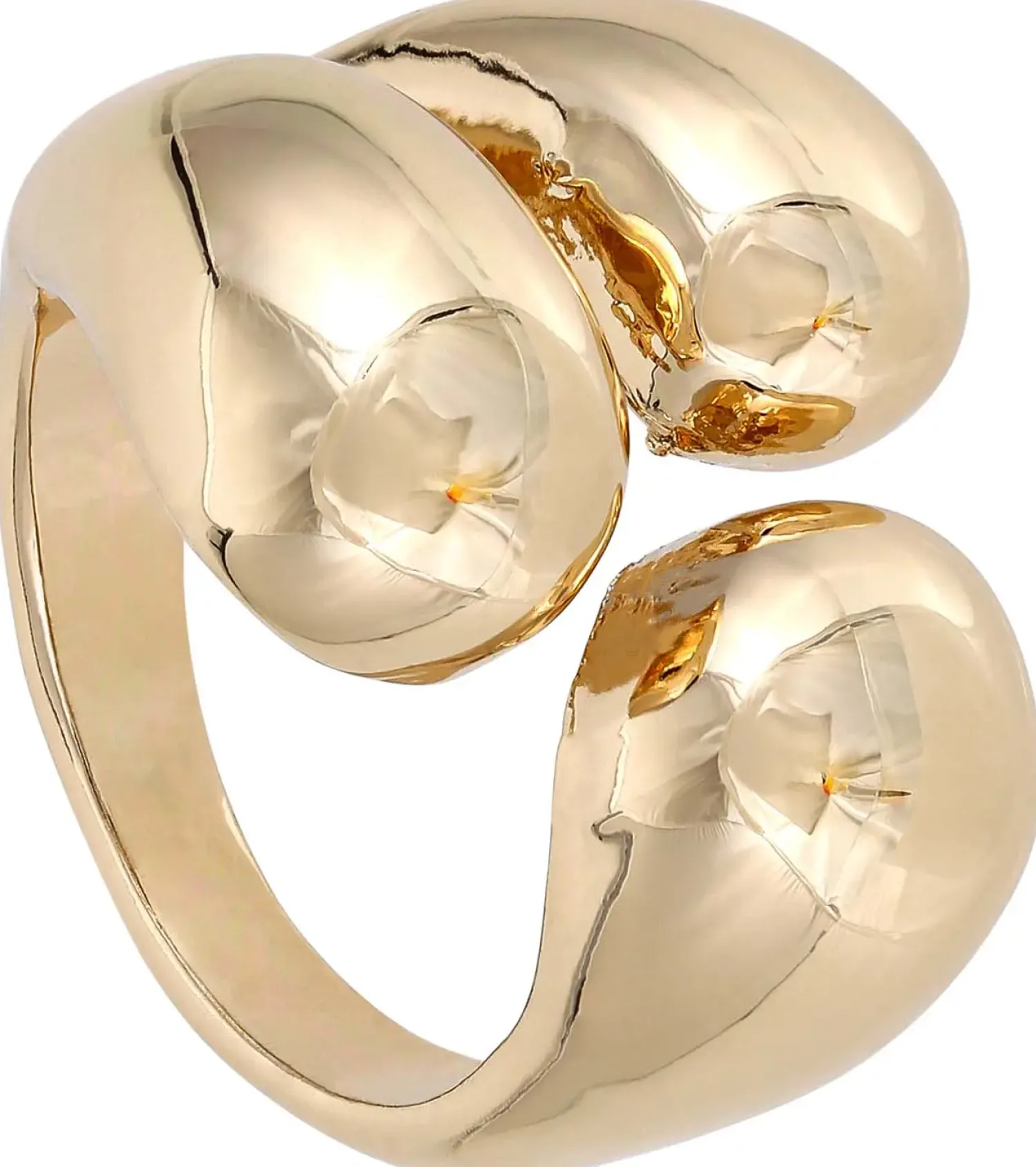 Bijou Brigitte Statement-Ringe|Ringe Gold>Ring - Three Bubbles gold