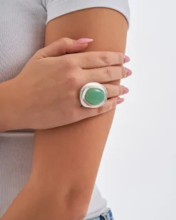 Bijou Brigitte Statement-Ringe|Boho-Schmuck>Ring - Turquoise Statement türkis, silber