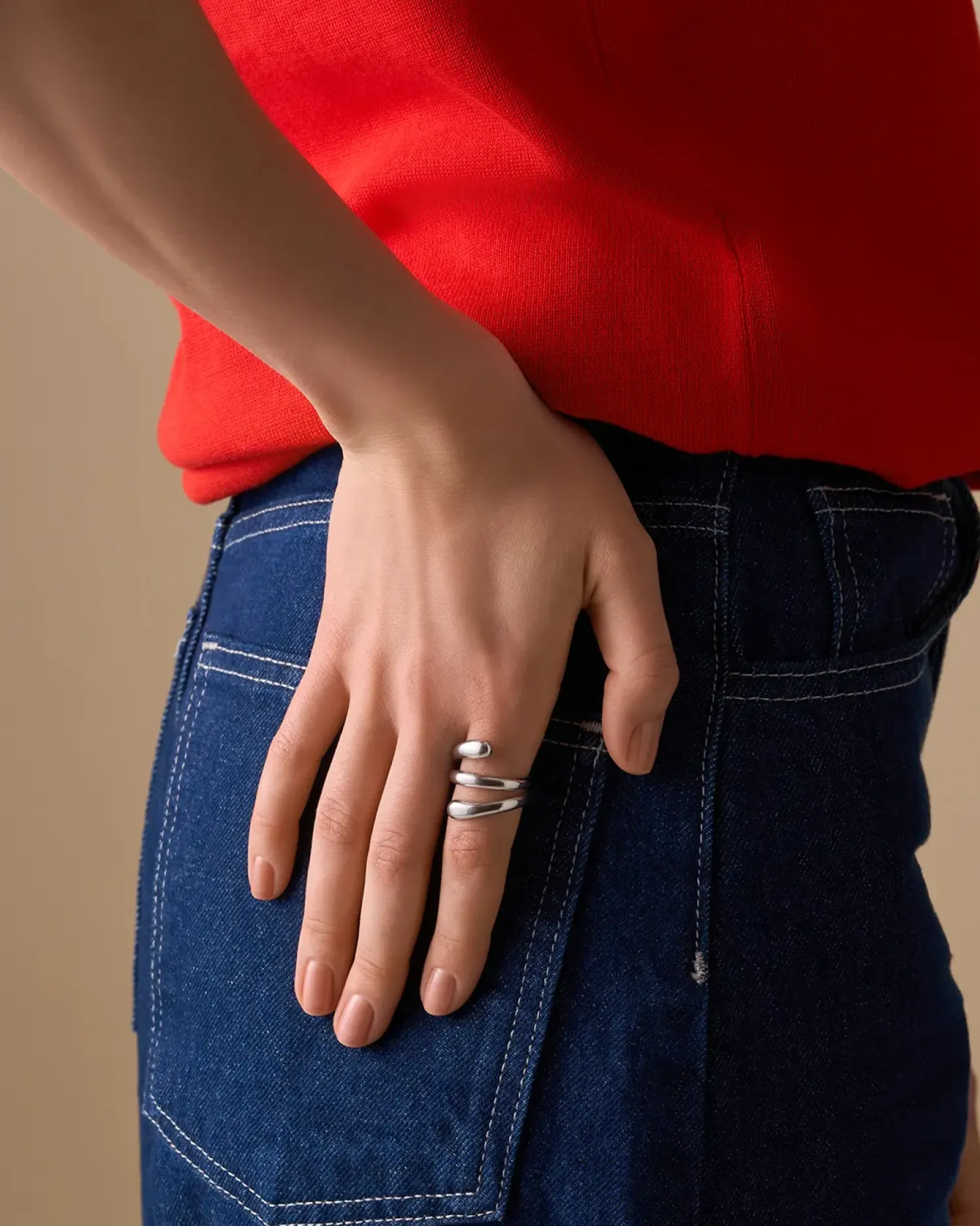 Bijou Brigitte Edelstahlringe|Edelstahlringe>Ring - Twisted Silver silber