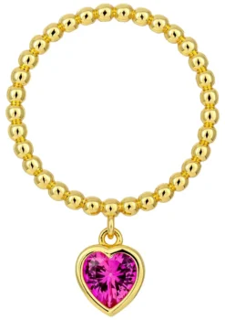 Bijou Brigitte Für Bestimmte Personen>Ring - Vibrant Heart rosa, gold