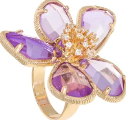 Bijou Brigitte Ringe Mit Steinen|Statement-Ringe>Ring - Vibrant Purple lila