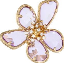 Bijou Brigitte Ringe Mit Steinen|Statement-Ringe>Ring - Vibrant Purple lila