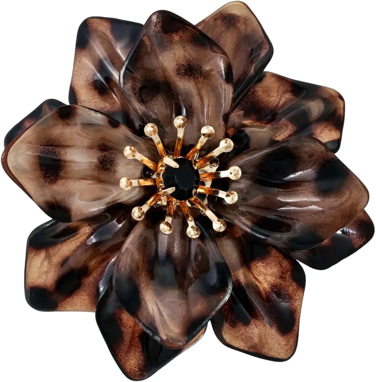 Bijou Brigitte Statement-Ringe|Ringe Gold>Ring - Wild Flower braun, gold