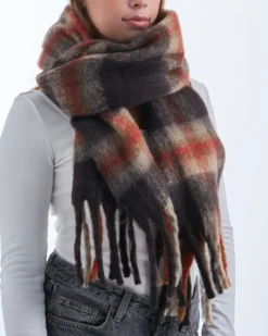 Bijou Brigitte Schals>Schal - Autumn Checks braun
