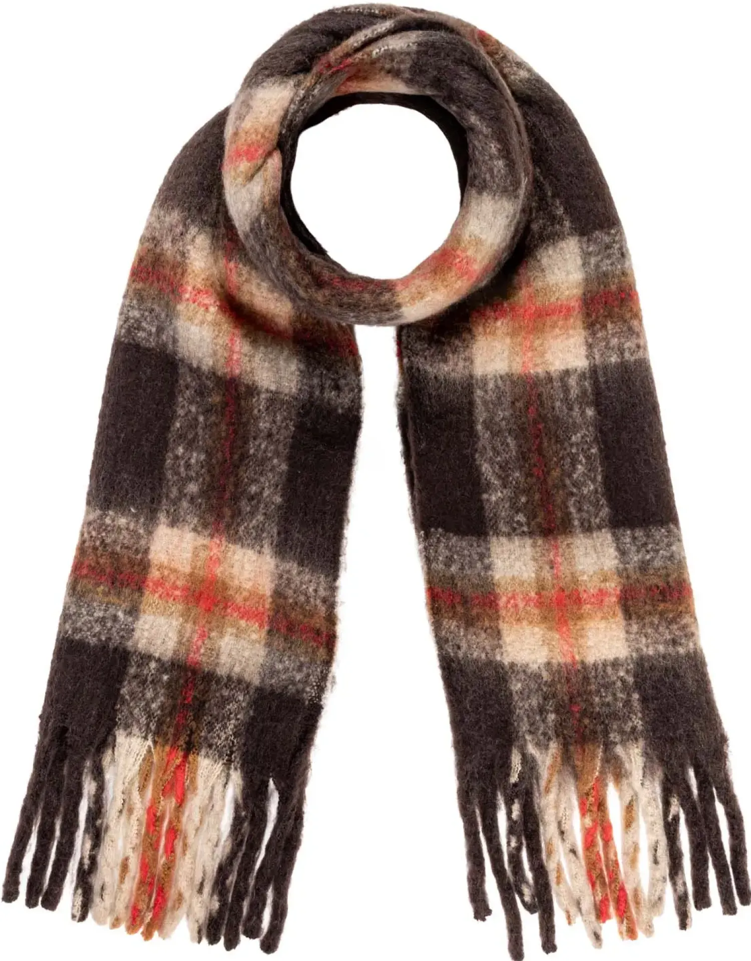 Bijou Brigitte Schals>Schal - Autumn Checks braun