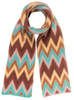Bijou Brigitte Schals>Schal - Brown Spikes braun, blau
