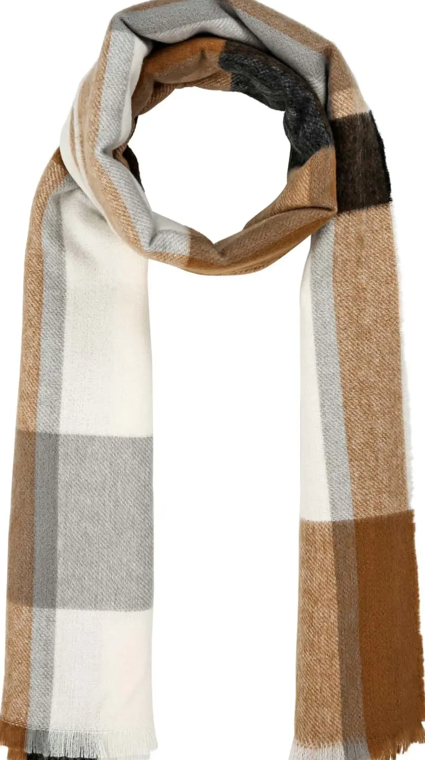 Bijou Brigitte Schals>Schal - Checkered Brown braun, grau