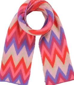 Bijou Brigitte Schals>Schal - Colorful Zigzag rosa, lila, pink