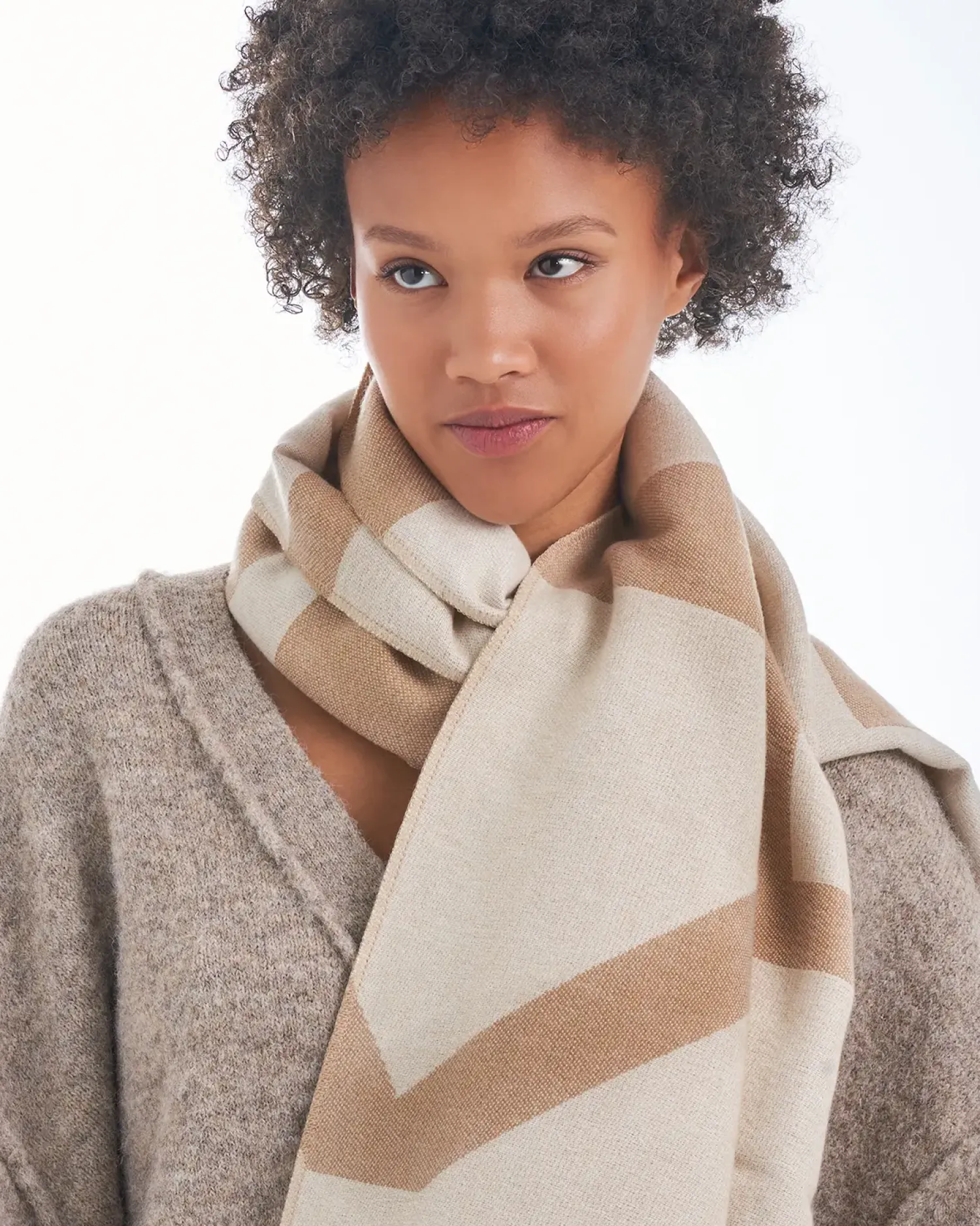 Bijou Brigitte Schals>Schal - Cozy Escape beige, braun