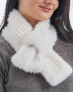 Bijou Brigitte Schals>Schal - Cozy Winter weiß