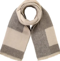 Bijou Brigitte Schals>Schal - Cubic Knit beige, grau