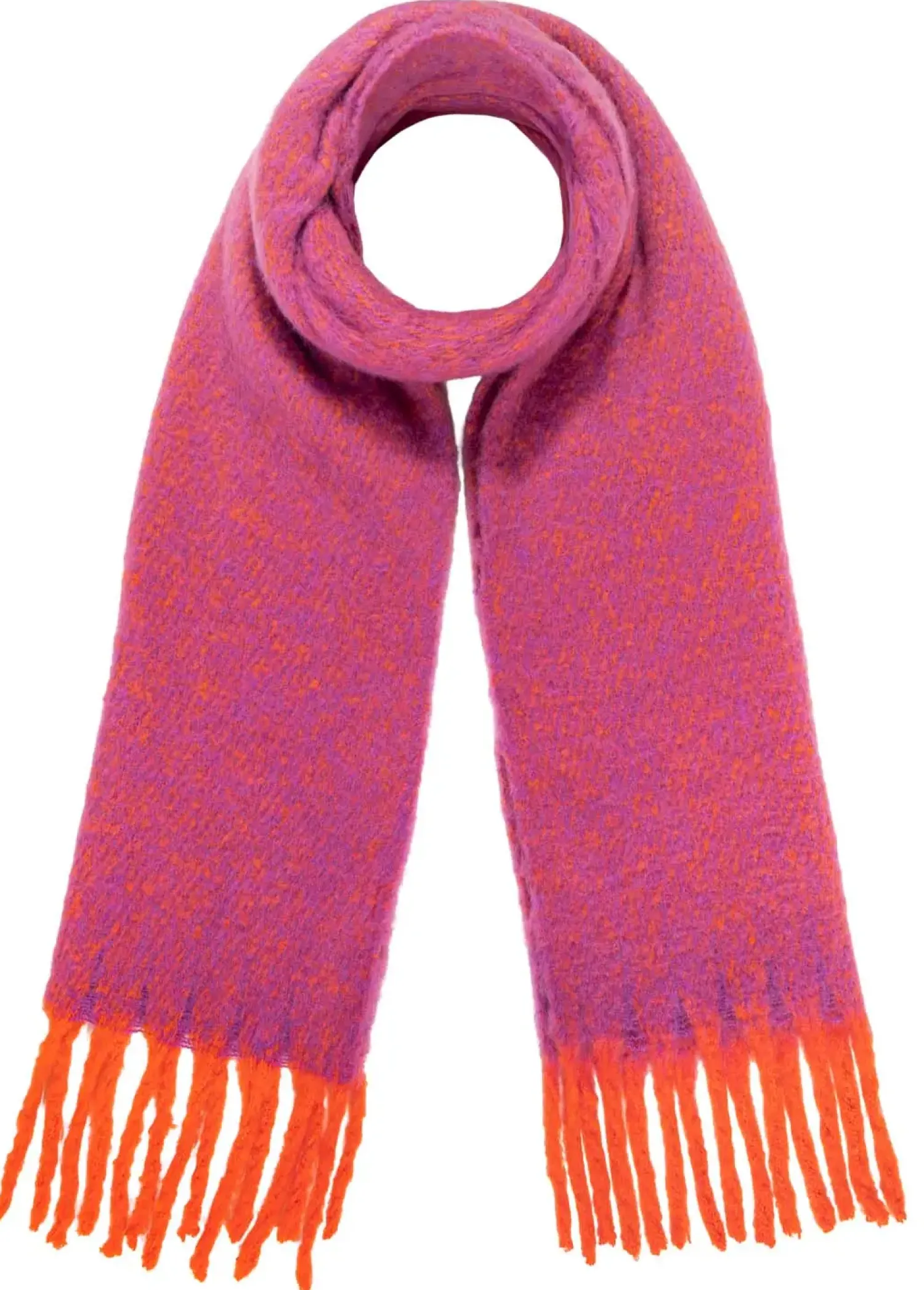 Bijou Brigitte Schals>Schal - Dark Pink orange, pink