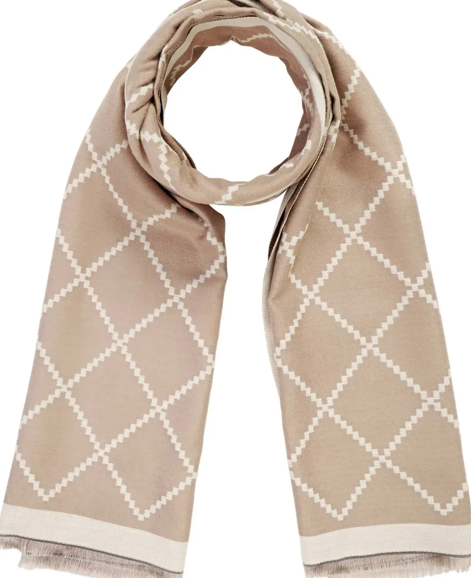 Bijou Brigitte Schals>Schal - Elegant Simplicity beige, braun
