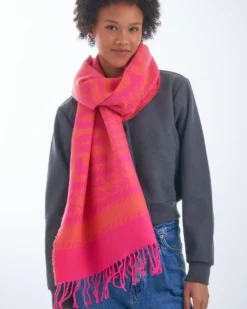 Bijou Brigitte Schals>Schal - Fashion Addict orange, pink