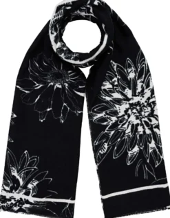 Bijou Brigitte Schals>Schal - Floral Whisper schwarz