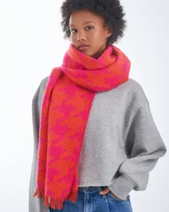 Bijou Brigitte Schals>Schal - Fuchsia Fiesta orange, pink