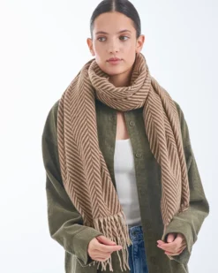Bijou Brigitte Schals>Schal - Gentle Brown braun