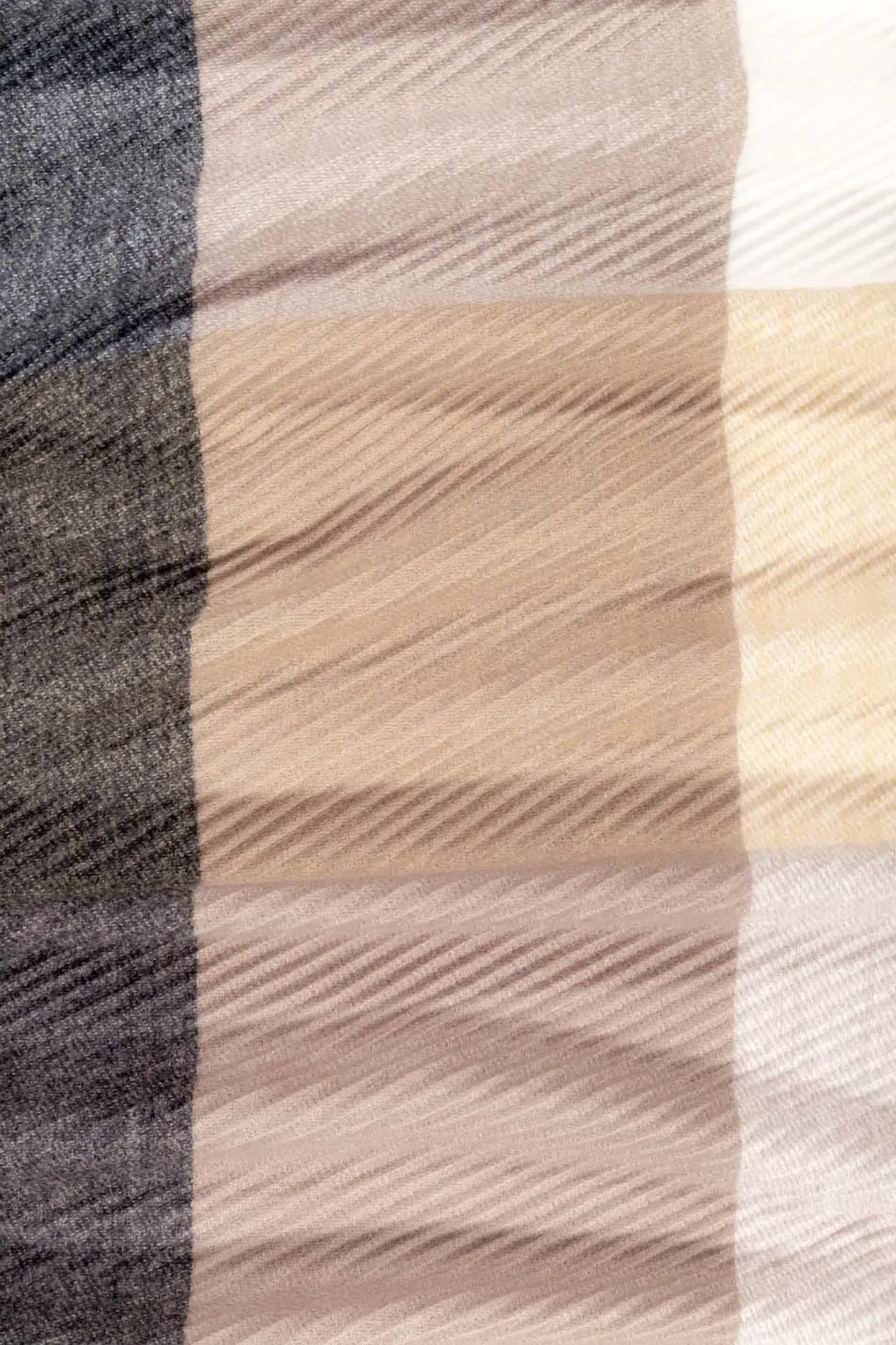 Bijou Brigitte Schals>Schal - Gentle Check beige, weiß, grau