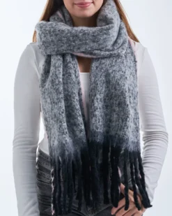 Bijou Brigitte Schals>Schal - Grey Dimension schwarz, rosa, grau