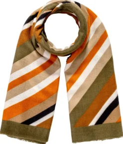 Bijou Brigitte Schals>Schal - Khaki Catch mehrfarbig