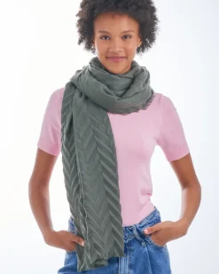 Bijou Brigitte Schals>Schal - Olive Breeze grün