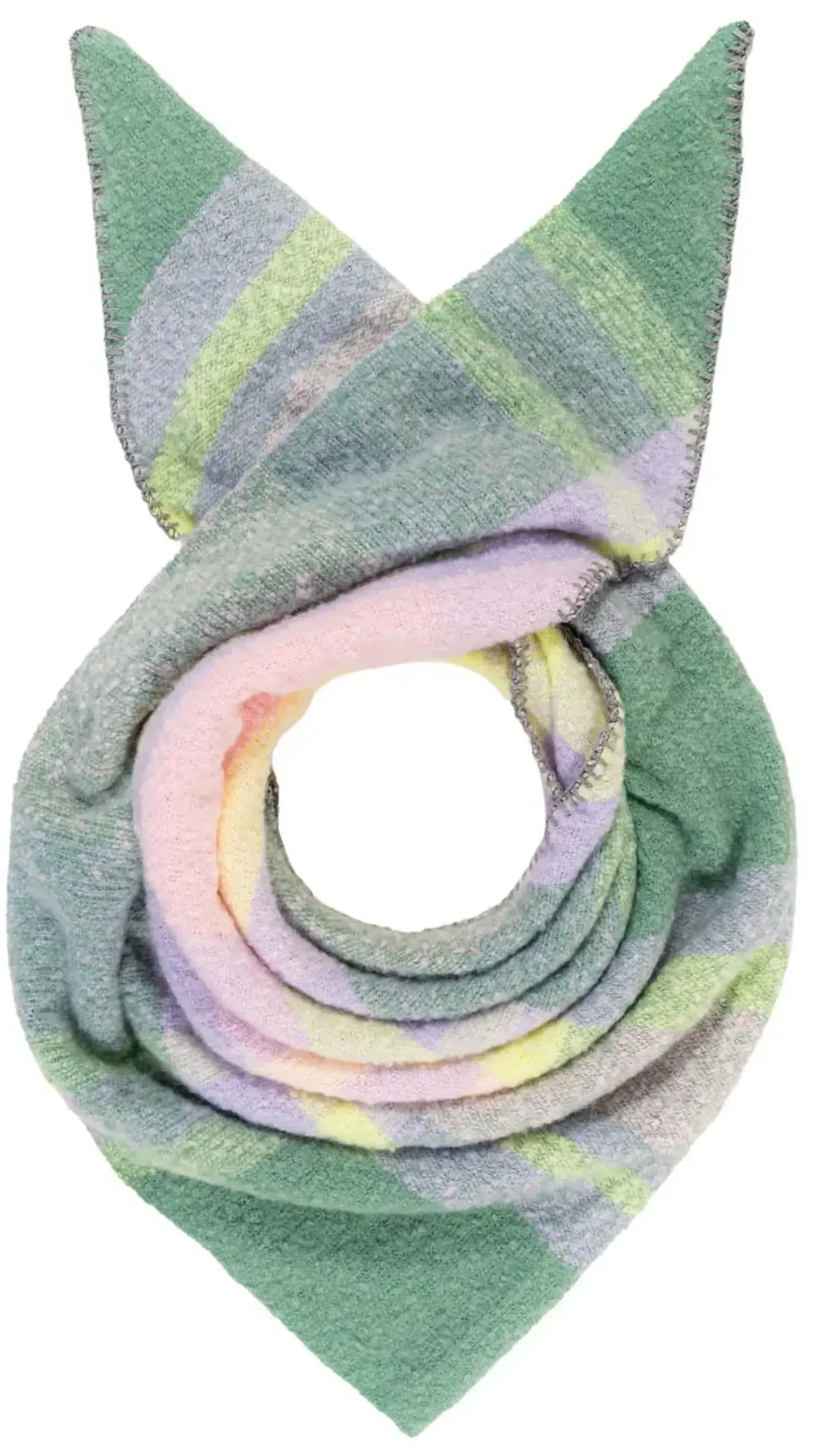 Bijou Brigitte Schals>Schal - Pastel Triangle rosa, lila, grün, gelb
