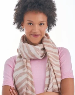Bijou Brigitte Schals>Schal - Safari Stripes beige, braun