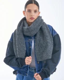 Bijou Brigitte Schals>Schal - Smoky Weave grau