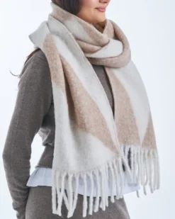 Bijou Brigitte Schals>Schal - Soft Basic beige, braun