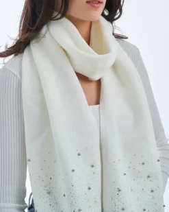 Bijou Brigitte Schals>Schal - Winter Sparkle weiß