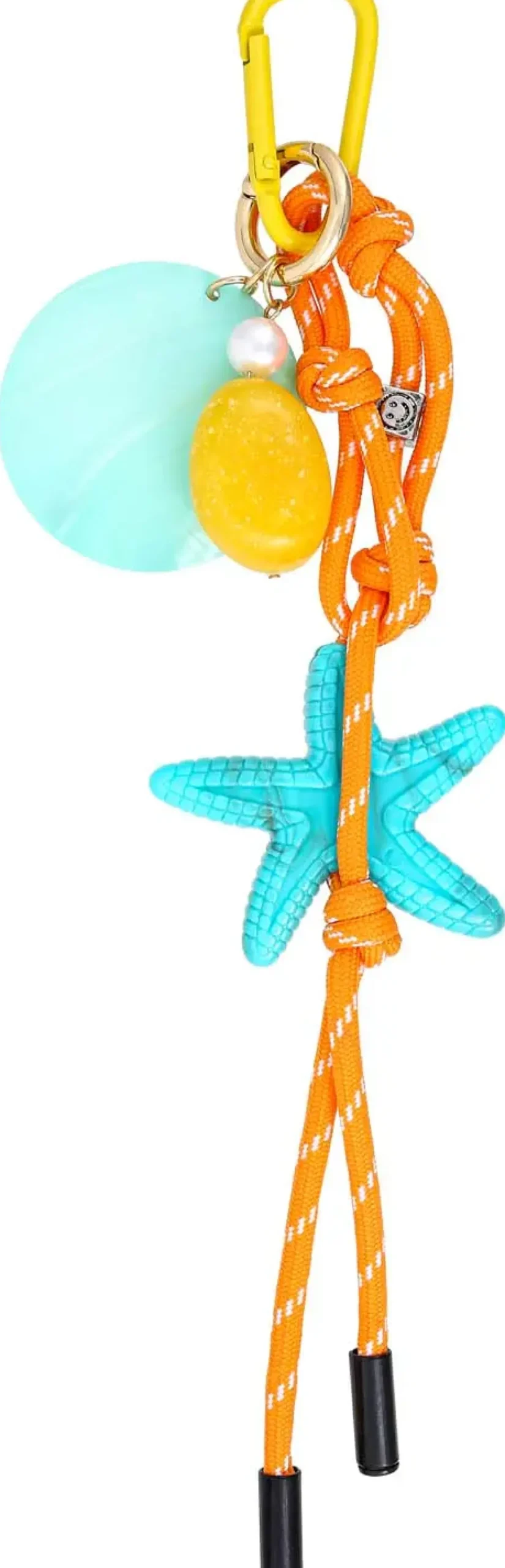 Bijou Brigitte Anhänger|Maritimer Schmuck>Schlüsselanhänger - Blue Seastar türkis, blau, orange