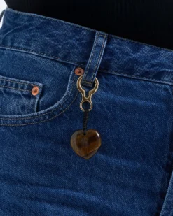 Bijou Brigitte Anhänger>Schlüsselanhänger - Brown Heart braun