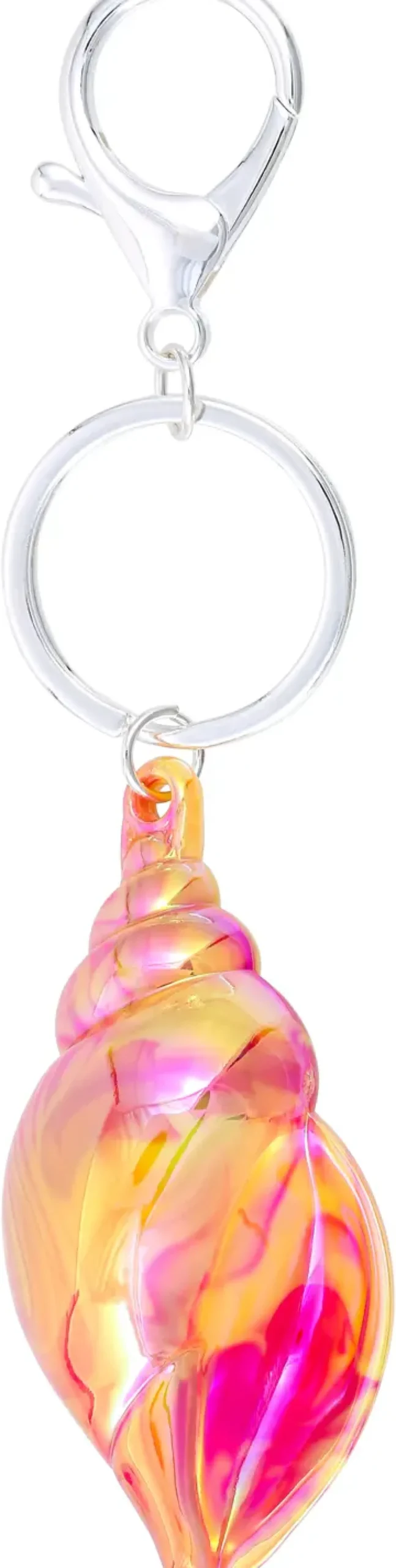 Bijou Brigitte Anhänger|Maritimer Schmuck>Schlüsselanhänger - Marble Shell gelb, pink