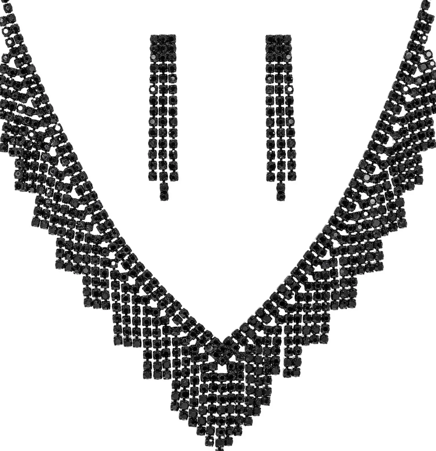 Bijou Brigitte Schmucksets|Für Bestimmte Anlässe>Schmuckset - Black Waterfall schwarz