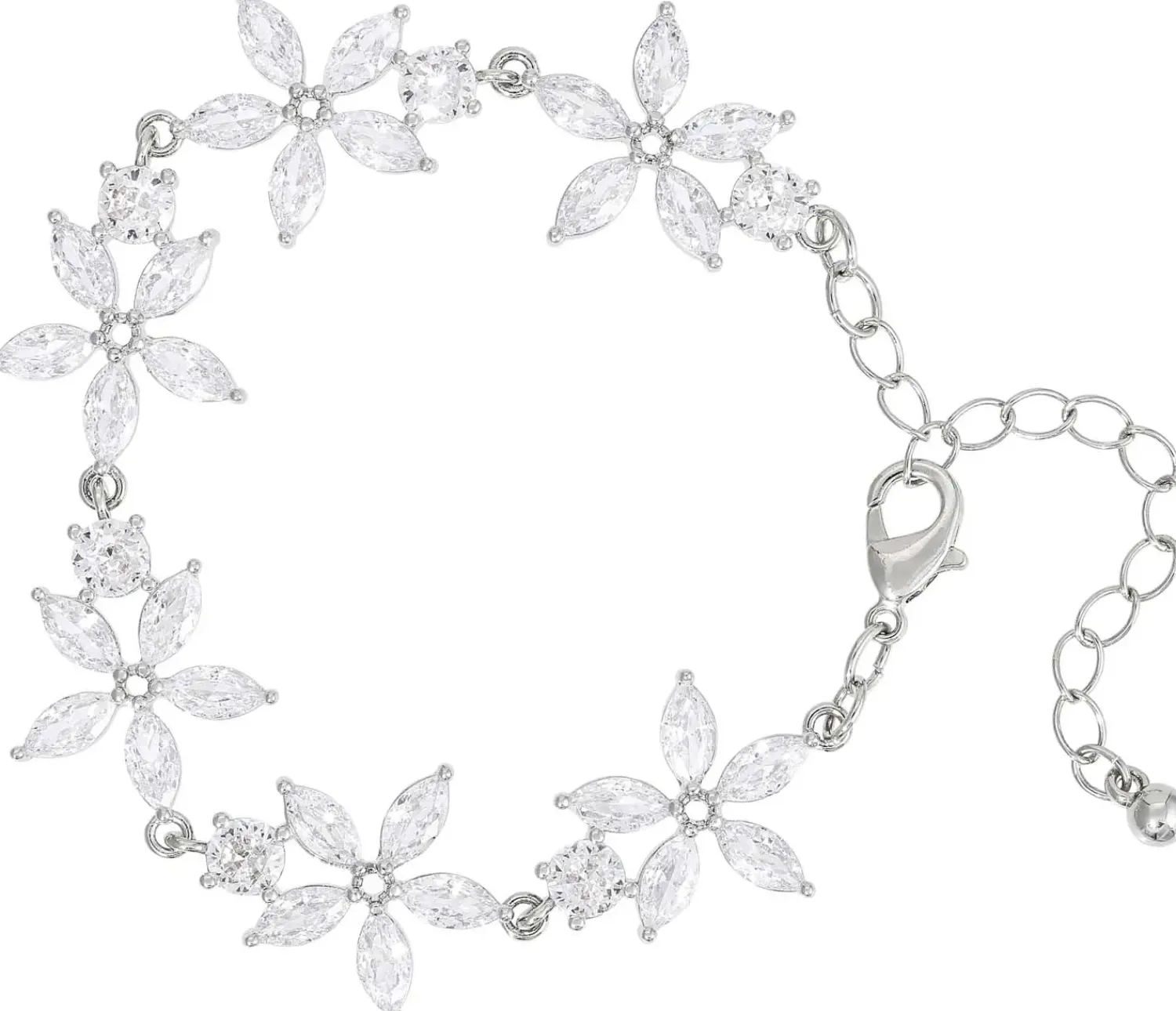 Bijou Brigitte Schmucksets|Brautschmuck>Schmuckset - Crystal Bloom silber